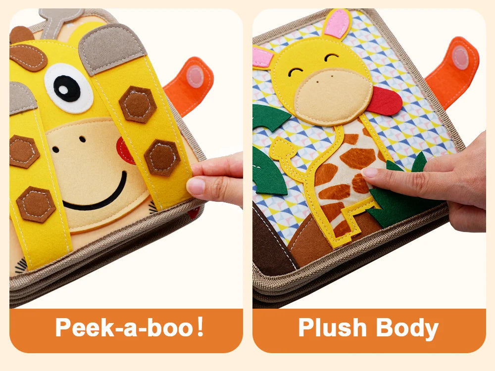 Montessori Busy Book for Toddlers – Preschool Learning Activity Toy