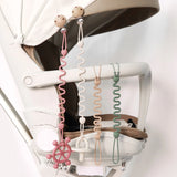 Fashion Baby Silicone Pacifier Chain, 1/4 pcs Soft Elastic Toy Straps for Teething Toys, Car Seats, Baby Travel Essentials