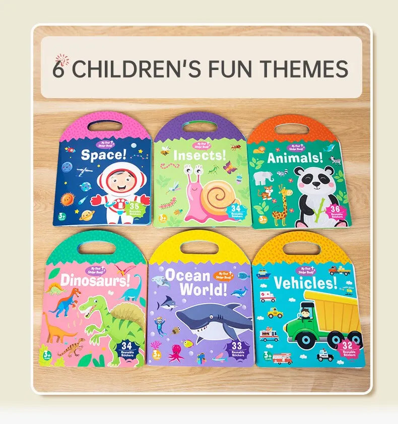 Early Childhood Education Scene Sticker Book Focus Cultivation Quiet Sticker Book Enlightenment Puzzle Cognitive Sticker Book