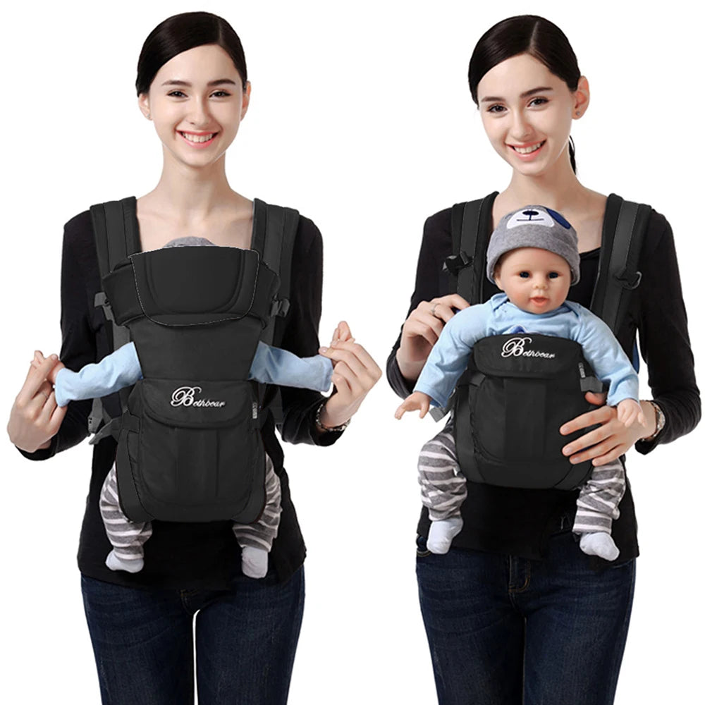 4-in-1 Ergonomic Baby Carrier – Adjustable Newborn to Toddler Sling