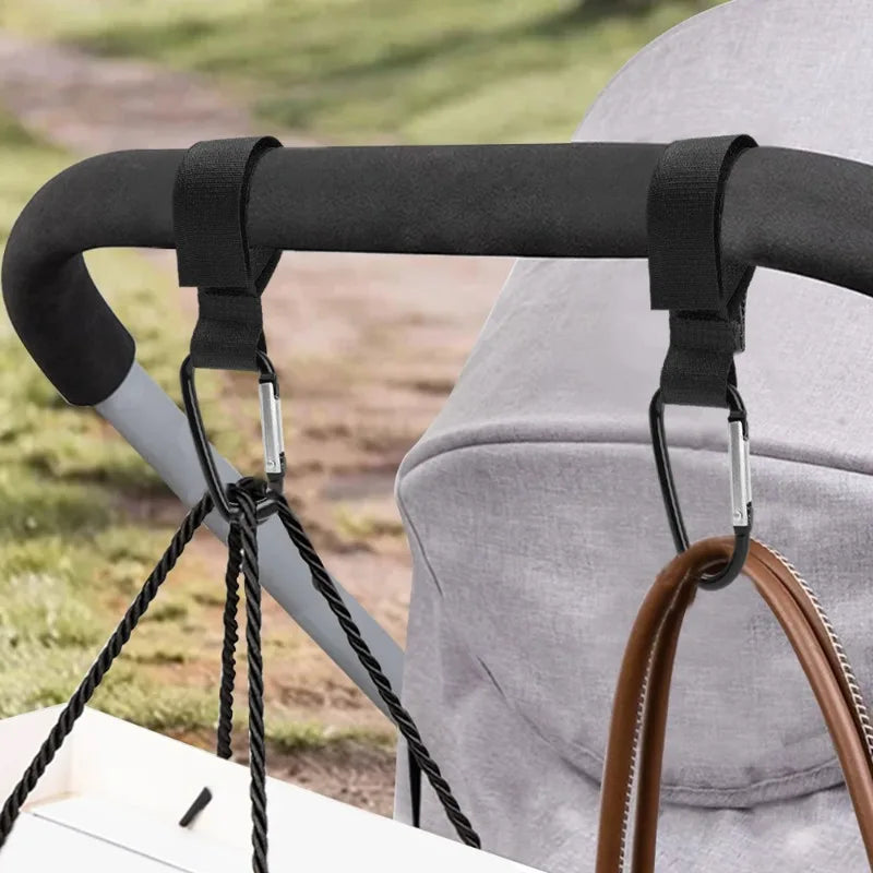 Baby Stroller Accessories Shopping Cart Hooks Multifunctional Baby Stroller Hook Outdoor Clothes Rack Metal Convenient Hook