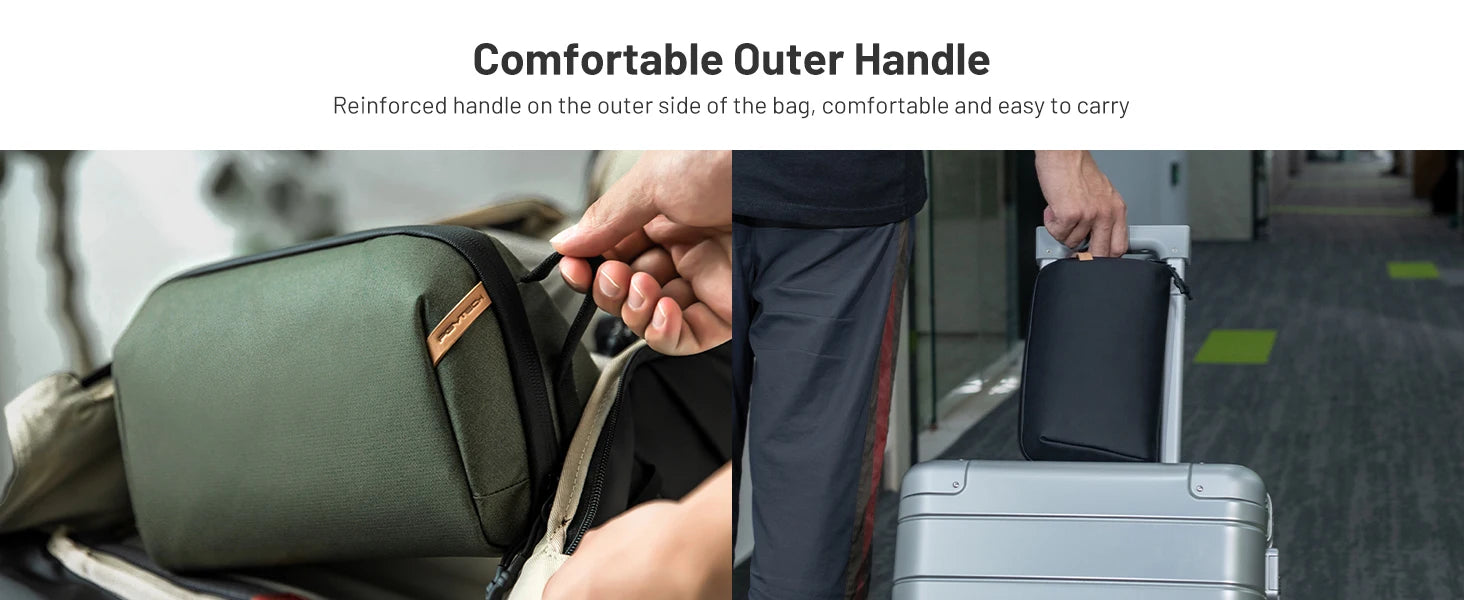 PGYTECH Wash Pouch Hanging Toiletry Bag for Men, Waterproof Dopp Kit Travel Makeup Bag Organizer for Toiletries & Cosmetics