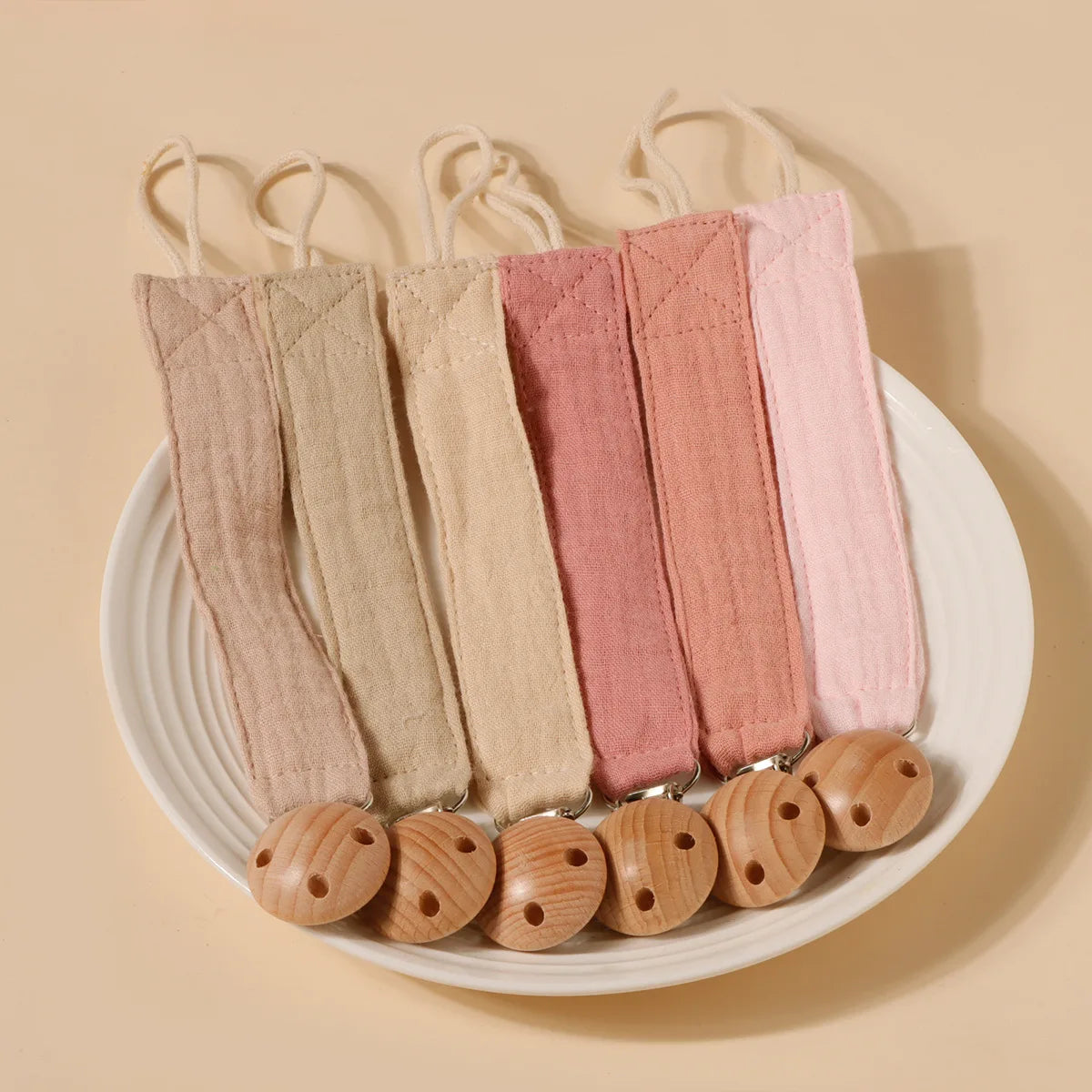 Baby Cute Printing Pacifier Clip Kid Beech Clip Cotton Holder Chain Nipple Bracket Holder For Newborn Gift Kids Toy Dummy Clip