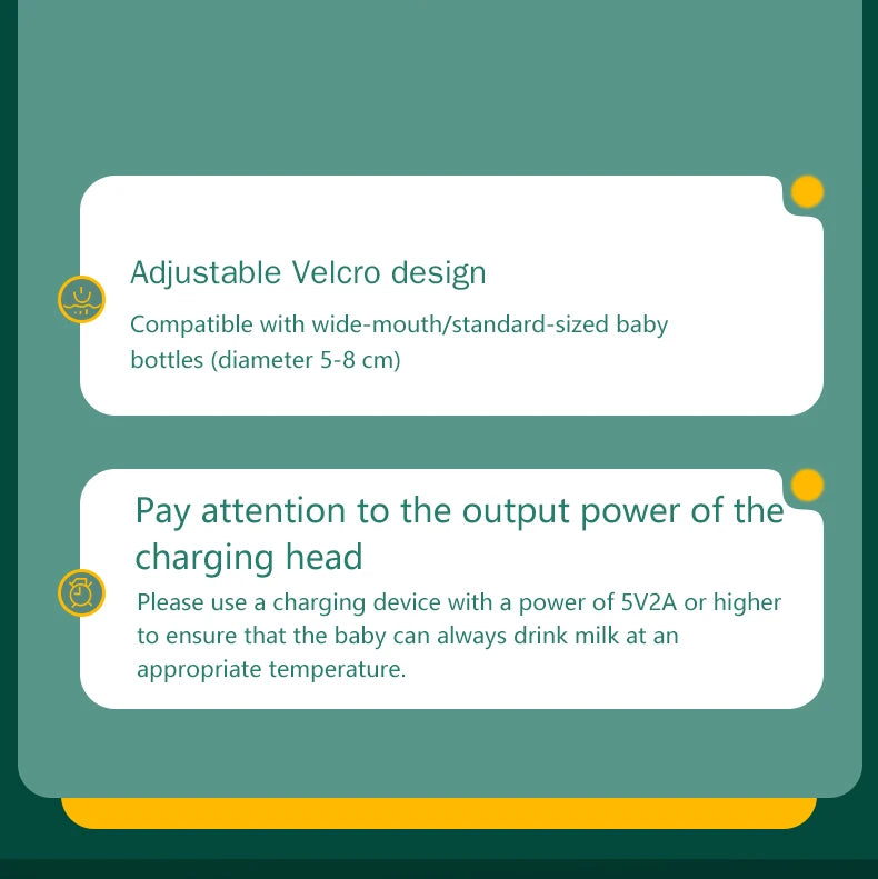 Bottle insulation cover, breast warmer, baby warmer, 5-speed temperature control, digital display of temperature