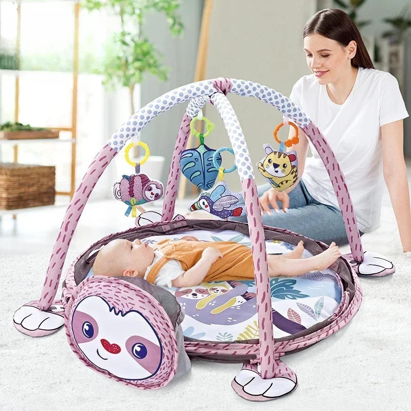 Baby Play Gym & Activity Mat – Tummy Time Playmat with Toys