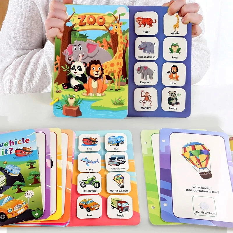 Montessori Busy Book with Stickers – My First Learning Activity Book