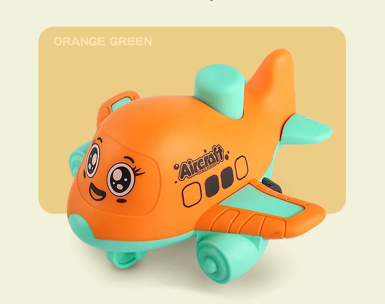 Press and Go aircraft Toys for Toddlers 1-3, Baby Animal Racing Cars, Infant Play Vehicle Set, Baby Push Go Friction Car Toys