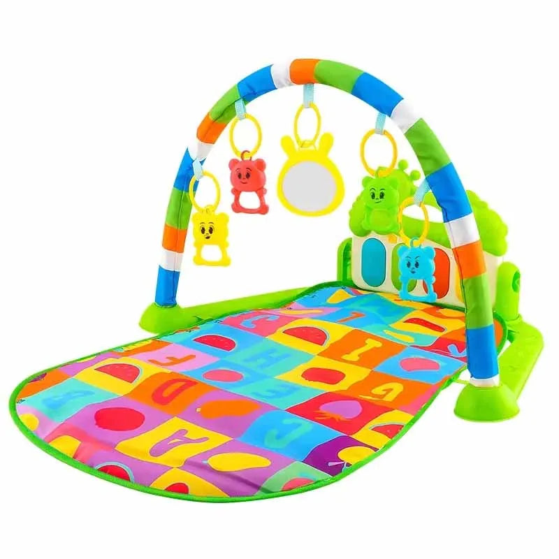 Baby Activity Gym Play Mat with Piano | Musical Tummy Time Toy