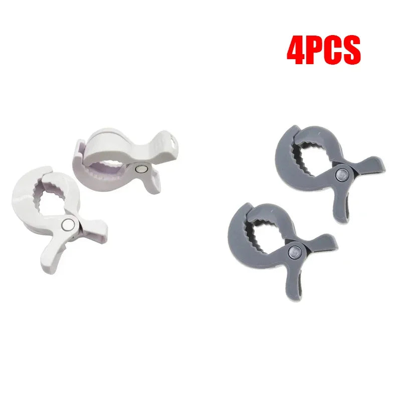 2/4PCS Baby Stroller Clamp Alligator Clip Pram Peg Portable Stroller Hook Baby Car Seat Clips Toddler Baby Stroller Accessories
